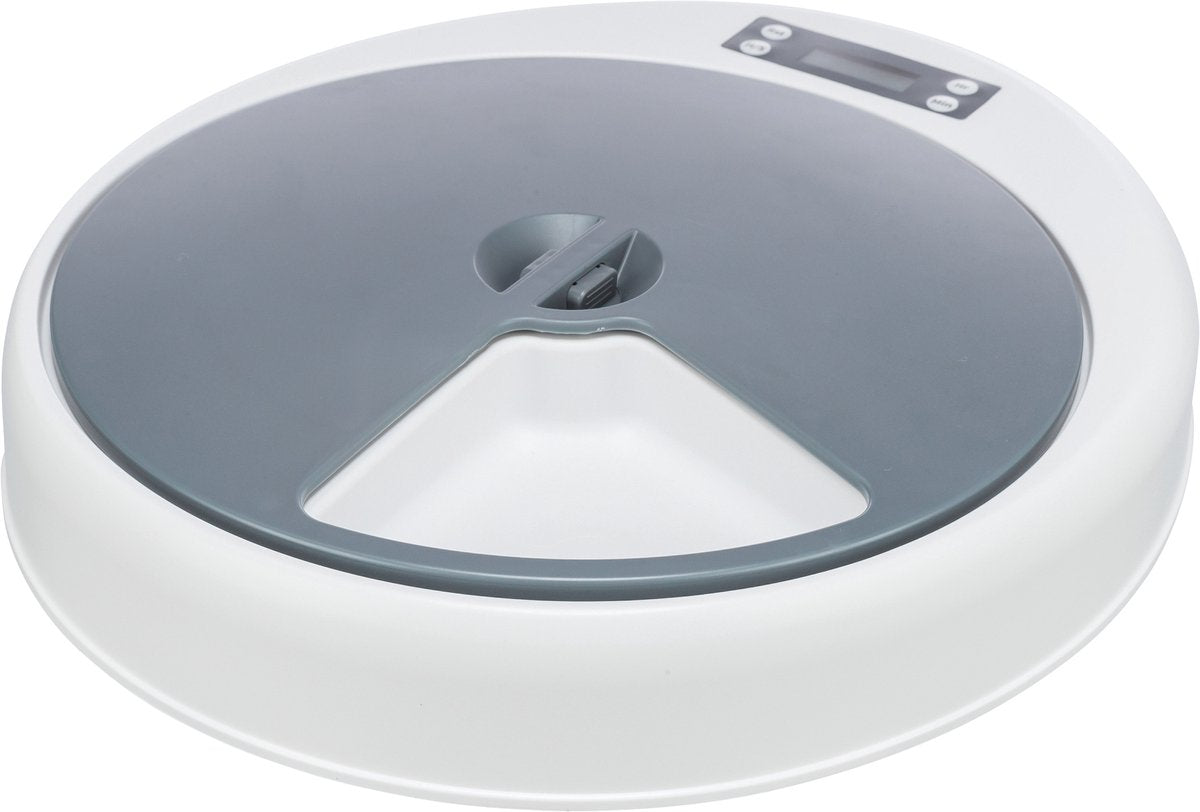 Trixie tx4+1 – automatischer Futterspender – 5 Mahlzeiten à 240 ml – Trockenfutter – Nassfutter