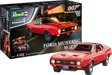 Revell Modellbausatzauto – 05664 James Bond 007 – Ford Mustang i – Geschenkset aus Kunststoff – 1:25 – Modellbausatz