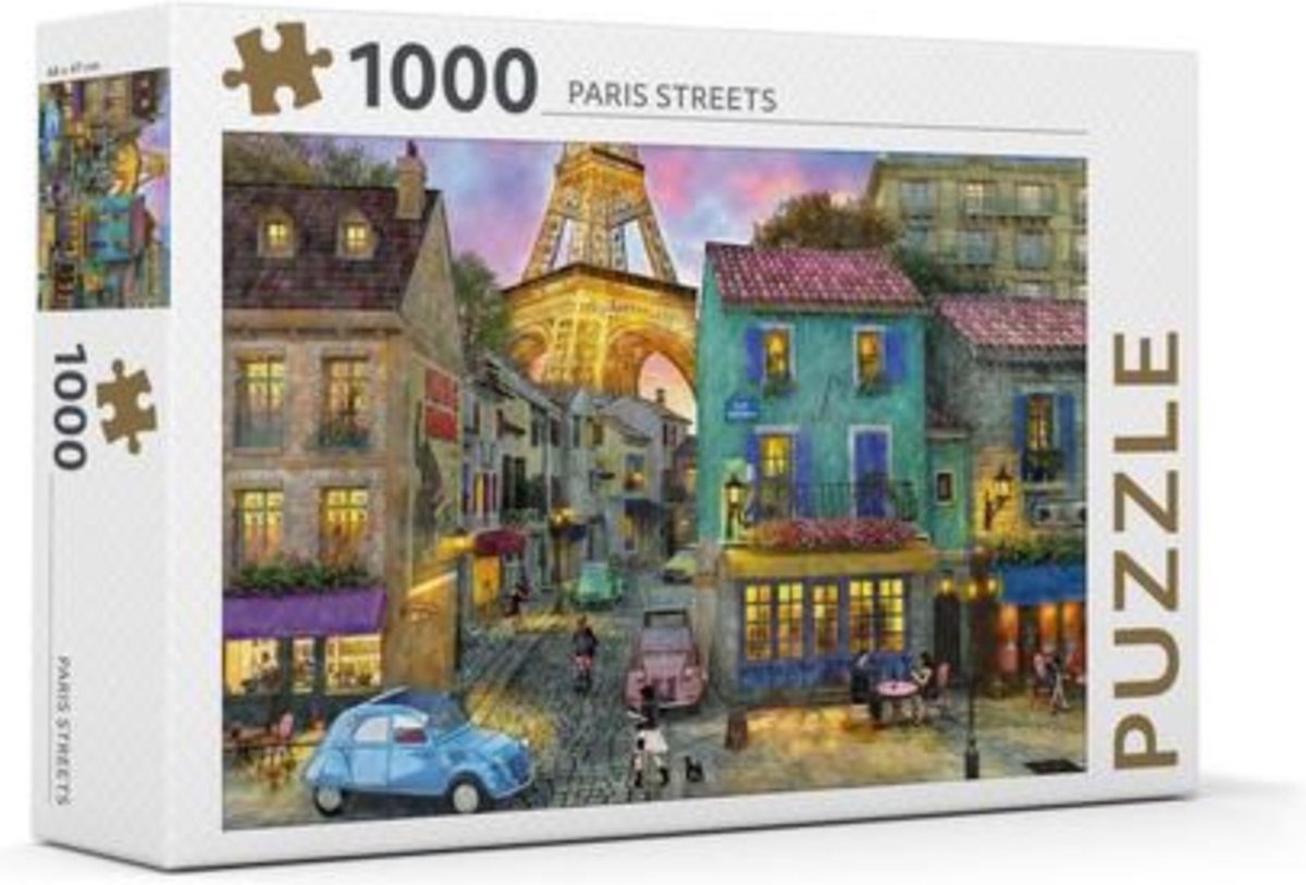 Rebo legpuzzel - paris streets - 1000 stukjes - premium quality