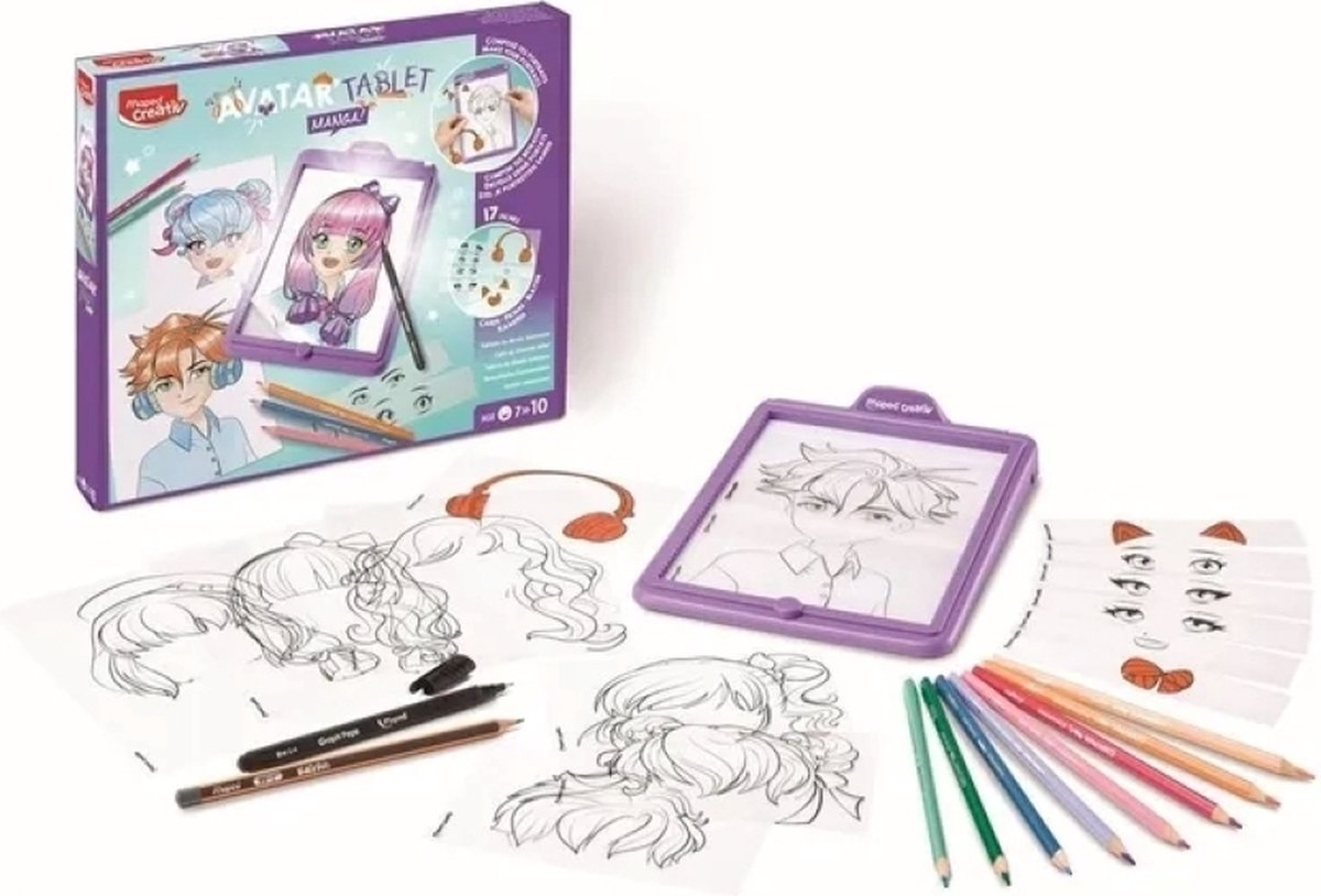 Maped Office Maped Creativ beleuchtetes Zeichentablett Avatar Manga – Gewinnerspielzeug des Jahres 2023