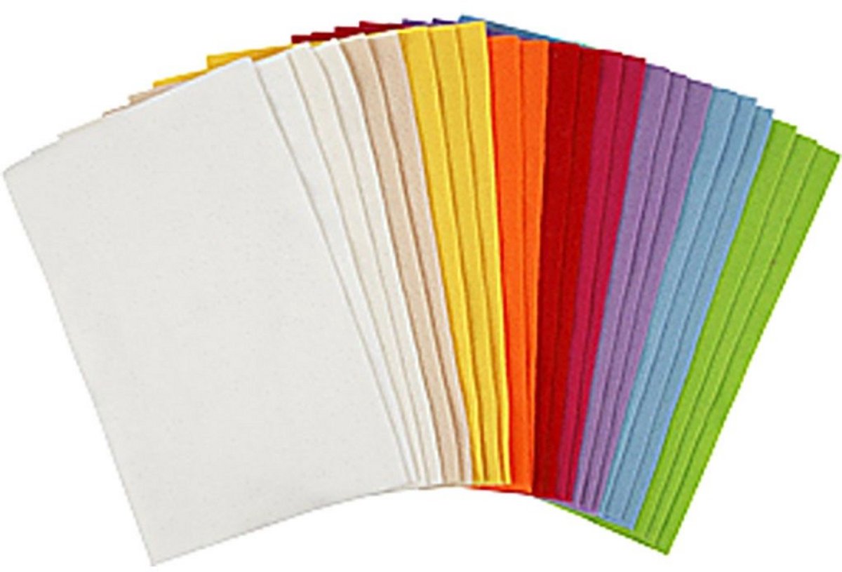 Kreativunternehmen https: www.cchobby.nl hobbyfelt-sheet-20x30-cm-thickness-1-5-mm-180-200-gr-diverse-colours-24-div-vellen-1-doos-45295