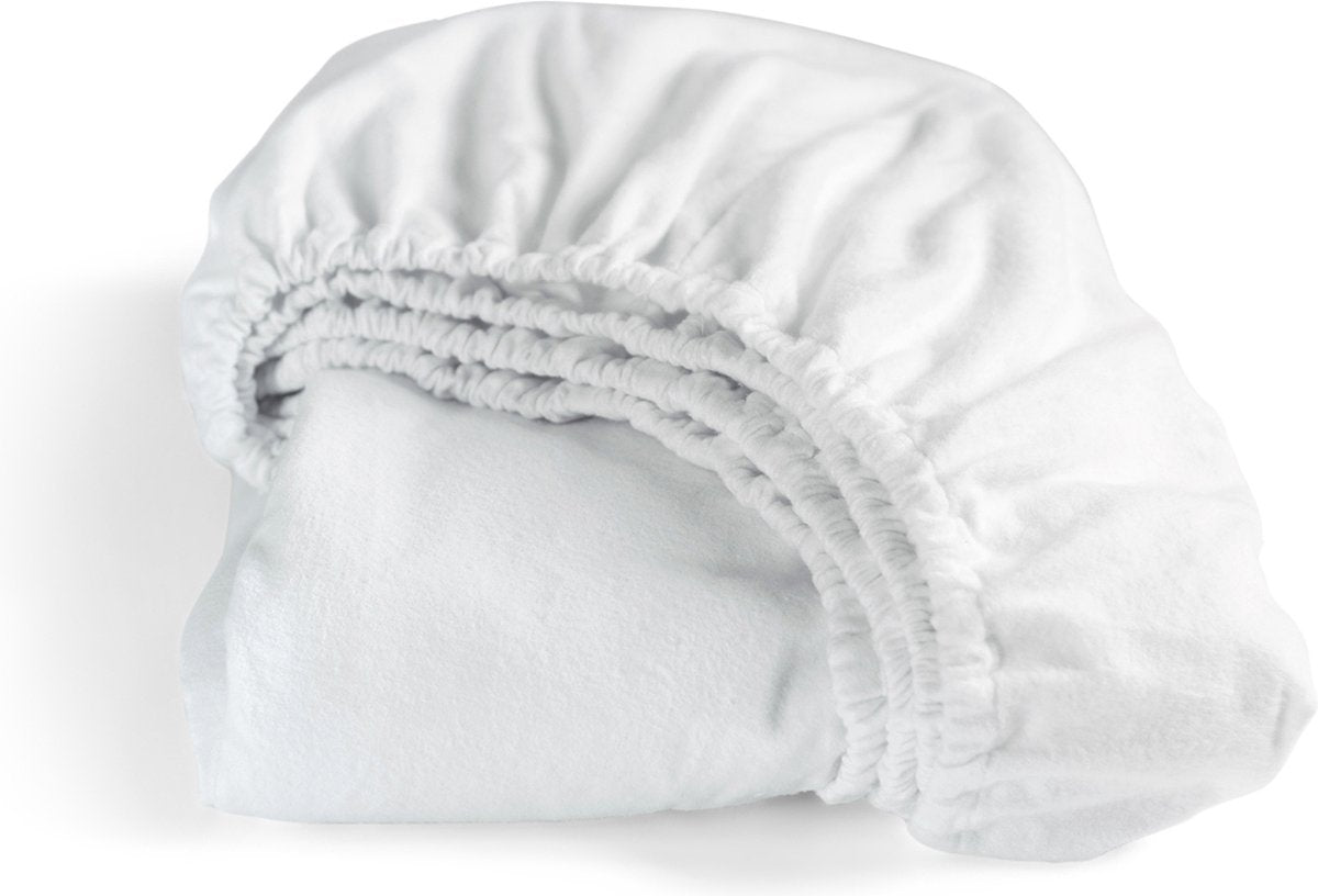 Cinderella - premium molton hoeslaken - tot 35 cm matrashoogte - 90x210 cm - wit