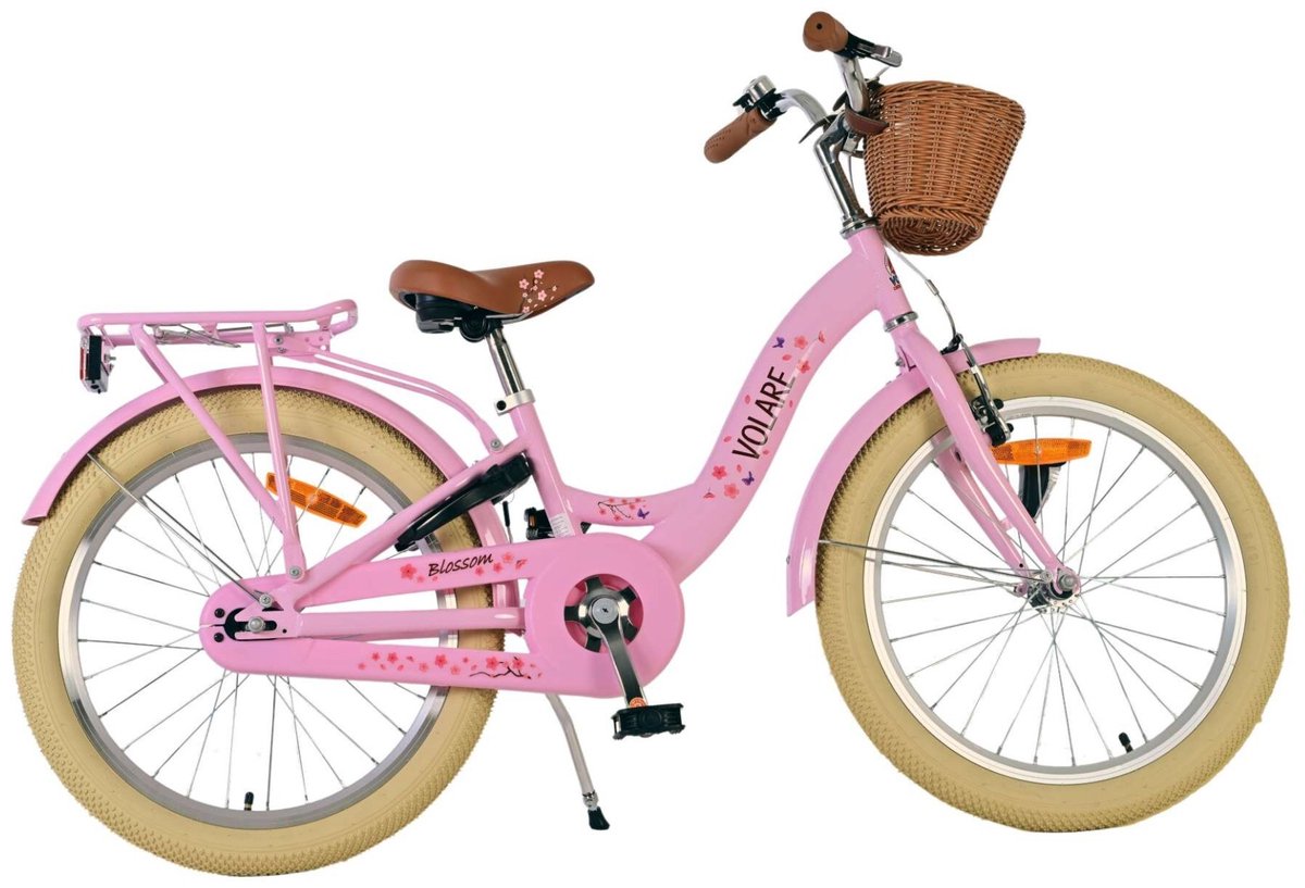 Volare Blossom Kinderfahrrad - Mädchen - 20 Zoll - Rosa