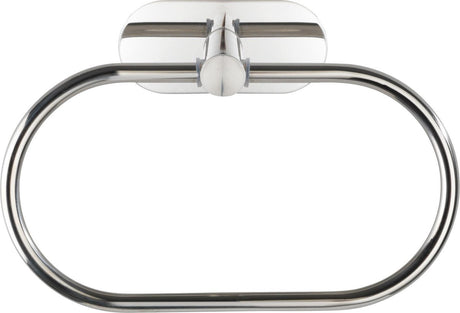 Wenko turbo-loc® Handtuchring Orea Edelstahl glänzend – Handtuchhalter – Montage ohne Bohren – selbstklebend – 10 Jahre Garantie