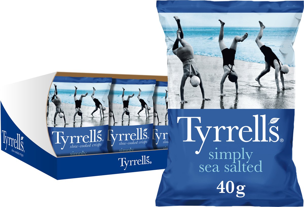 Tyrrells Chips einfach meergesalzen 18 x 40 Gramm