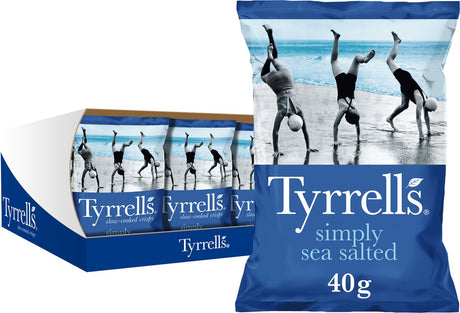 Tyrrells Chips einfach meergesalzen 18 x 40 Gramm