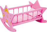 Small Foot - Puppenbett aus Holz Stern rosa