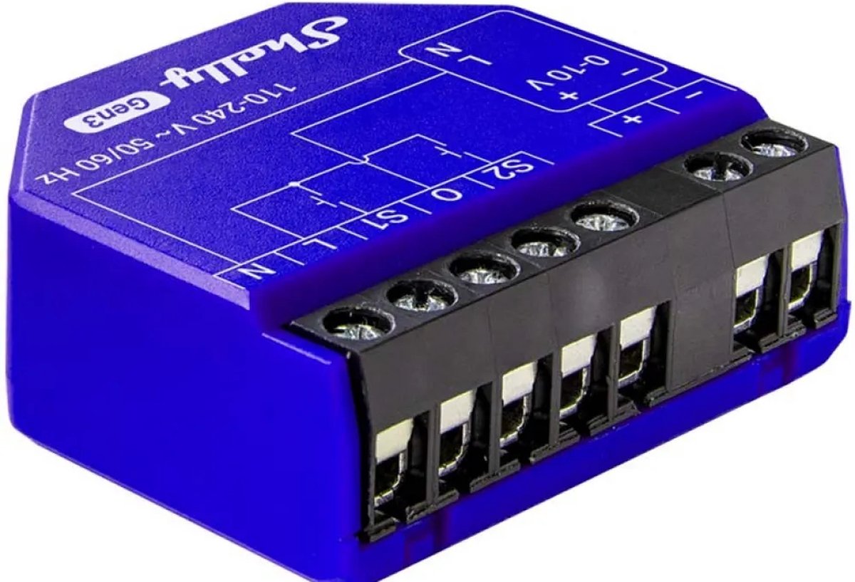 Shelly Dimmer 0 1–10 V PM Gen3