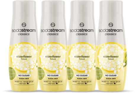 Sodastream Holunderblüten-Null-Sirup – 4er-Pack