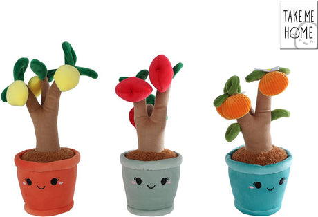 Nimm mich mit nach Hause, Plüsch-Obstbaum, Kuschelpflanze, 28 cm, buntes Spielzeug.