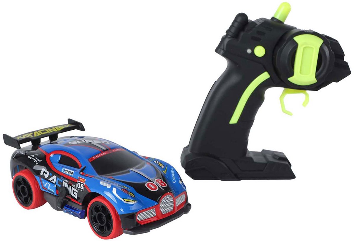 Rc Roadstar-gesteuertes Rallyeauto mit hellem 2,4-GHz-Blau, 13 cm