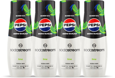 Sodastream Pepsi Lime Cola Zero Sirup – 4er-Pack