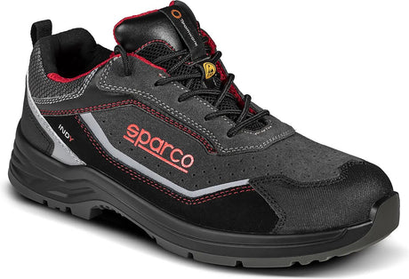 Sparco Arbeitsschuhe S1PS – Indy Detroit – Schwarz Grau – Schwarz – 42
