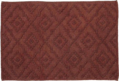 Sealskin - aztec badmat 60x90 cm - katoen - donkerroze