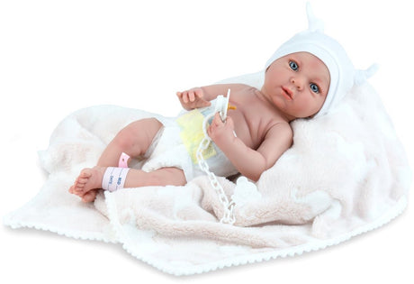 Marina Pau Marina – Pau-Puppe, wiedergeborenes Mini-Baby, 38 cm, realistisches Spielzeug.