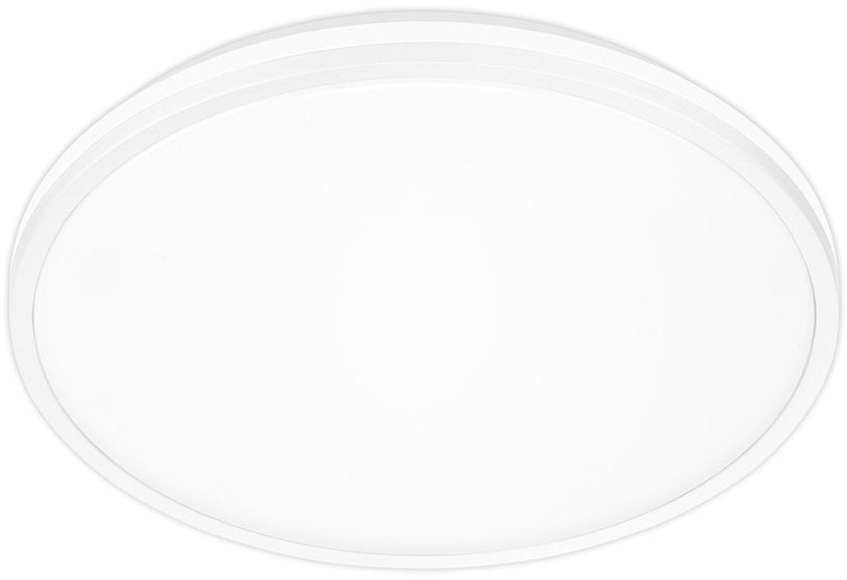 Briloner Pulap A – LED-Deckenleuchte – Deckenleuchte mit EEK A-Lichtquelle* – indirektes Licht – neutralweißes Licht – ø 33 cm – weiß