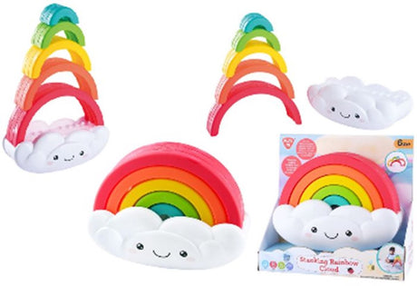 Playgo Regenbogen-Stapelturm - 6 Stk.