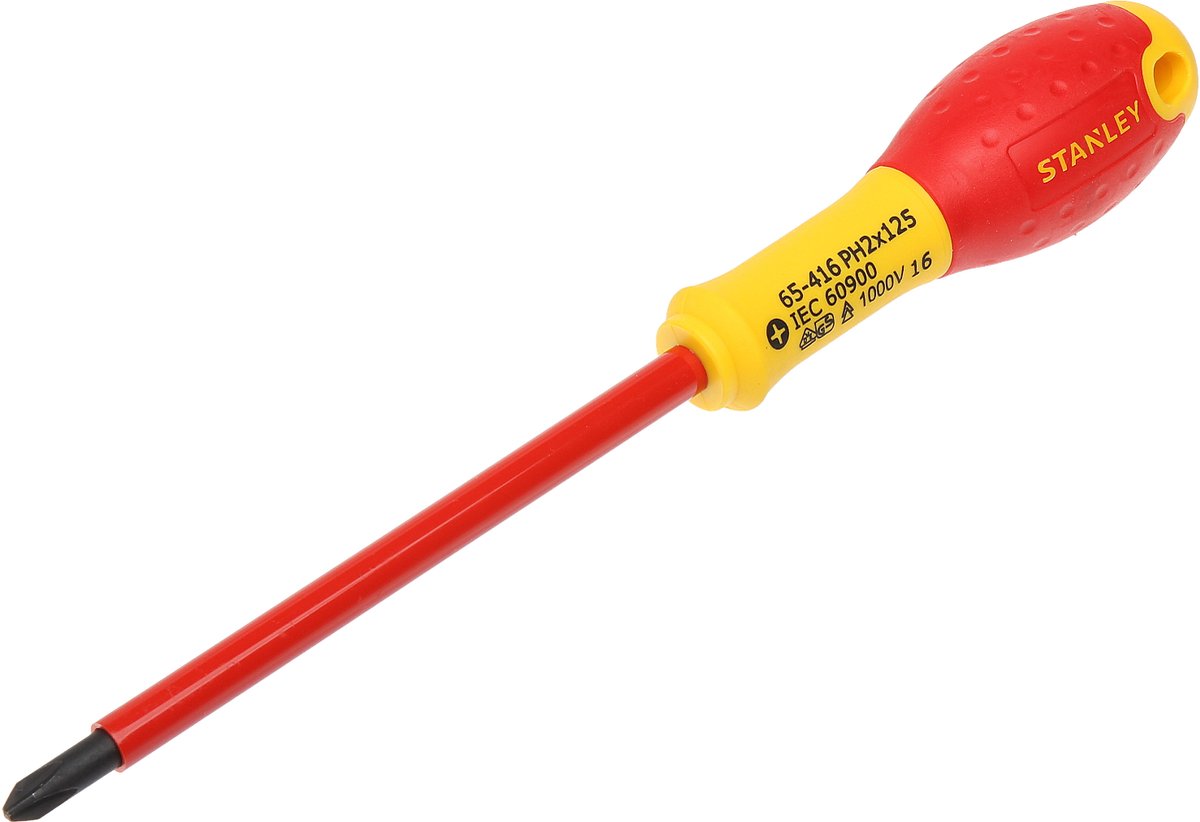 Stanley Handwerkzeuge Fatmax-Schraubendreher Phillips VDE PH2 x 125 mm – 0-65-416