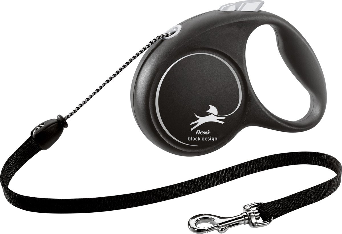 Flexi Retractable Line Black Design Kordel schwarz