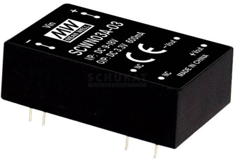 MW Mean Well SCWN03A-05 DC-DC-Wandlermodul 600 MA 3 W Anzahl der Ausgänge: 1 x Inhalt 1 Stück