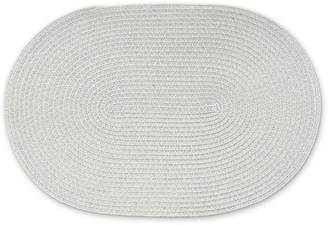 Continenta Tischset oval, Tischset, Tischset, Kunstfaser, hellgrau, 45 x 31 cm, 6619