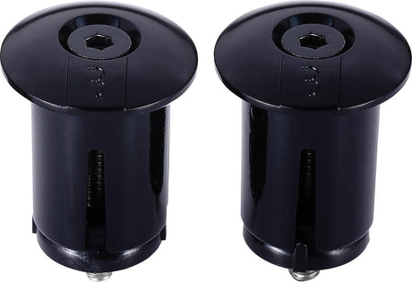 Bbb cycling screwon stuurdoppen racefiets - opschroefbare stuurdoppen - voor ⌀ 18 - 22mm sturen - per paar - zwart - bht-96