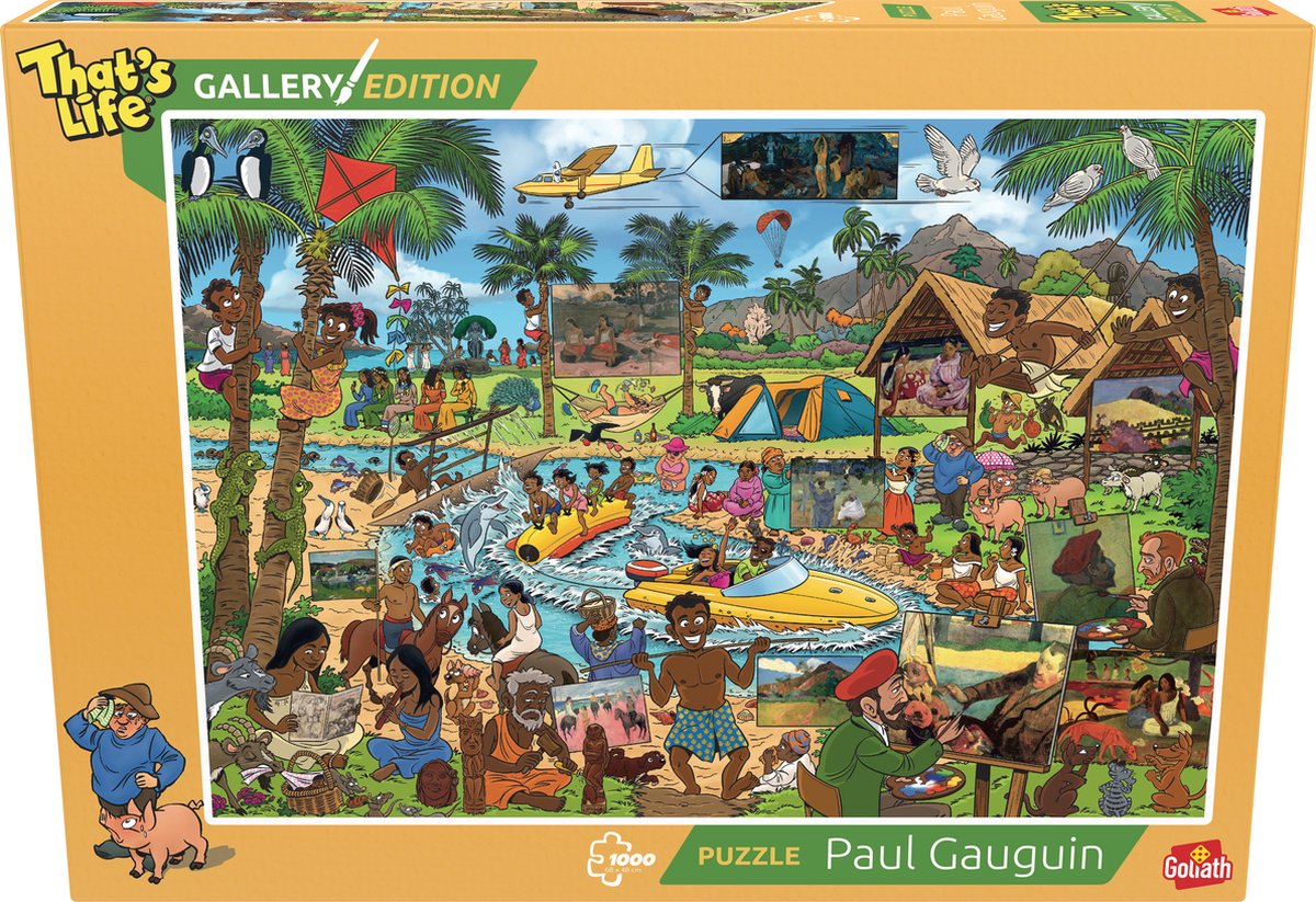 Goliath that's life gallery edition: paul gauguin - 1000 puzzelstukjes - legpuzzel (68x48cm)