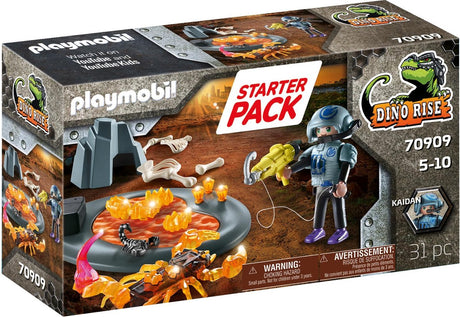 Playmobil Dino Rise Starterpaket Kampf gegen den Feuerskorpion – 70909