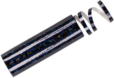Partydeco holografische Girlanden, schwarz, 3,8 m (1 Packung à 18 Stück)