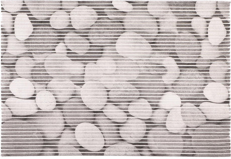 Differnz multi mat - stones - 100% pvc - 65 x 45 cm - grijs