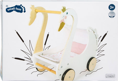 Small Foot - Schwanen-Puppenwagen aus Holz
