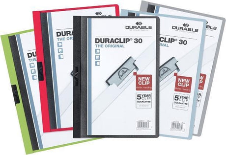 Robuster Klemmordner Duraclip A4 3 mm 30 V sortiert | 25 Stück