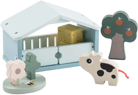 Done by Deer Tiny Farm Bauernhof-Spielset aus Holz – Dotti