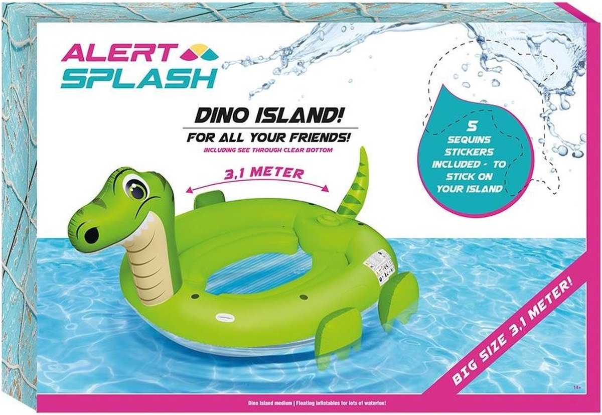 Alert aufblasbare Insel Dino 310x270x175 cm