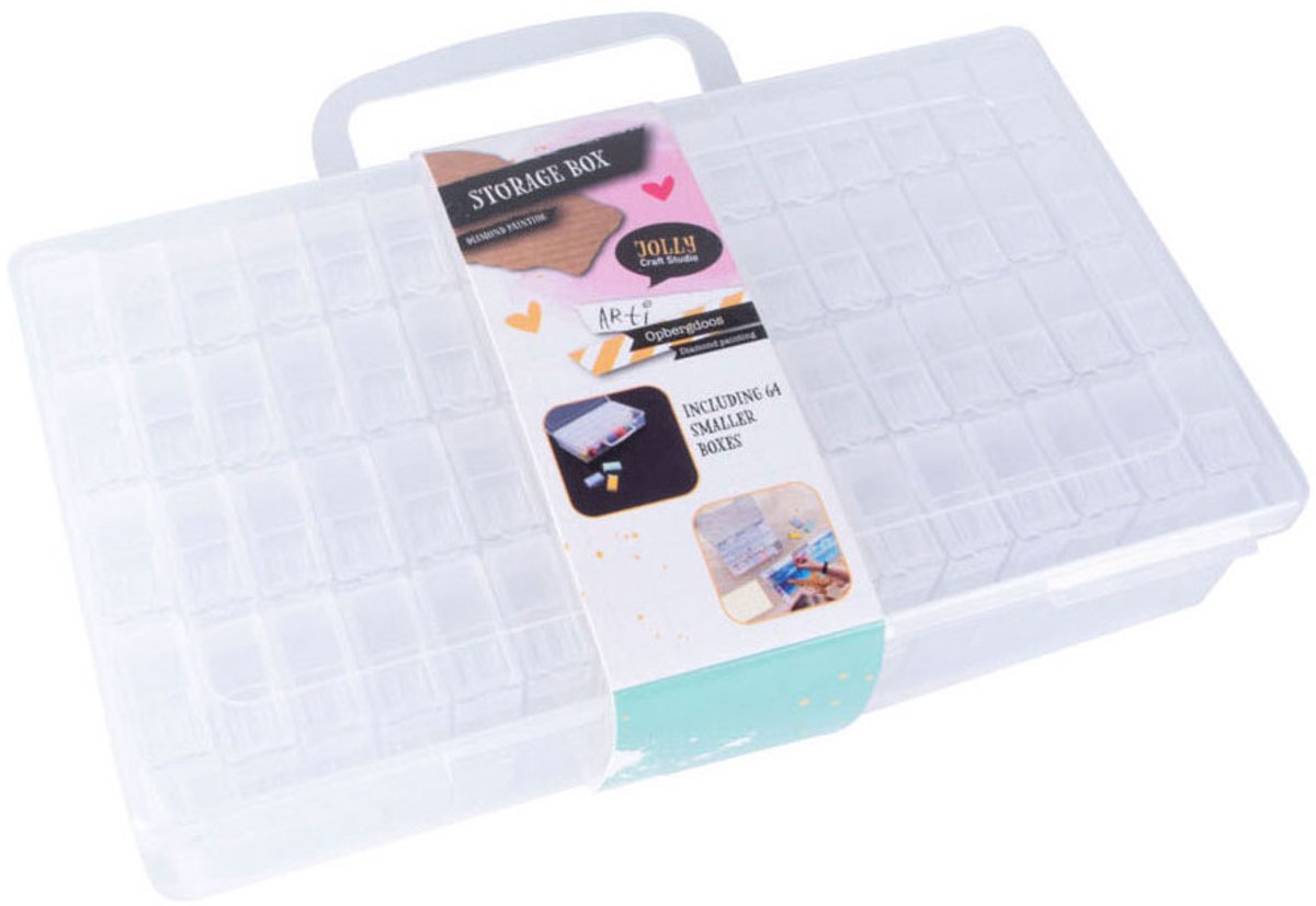 Koopman Aufbewahrungsbox Diamantmalerei mehrfarbiges Plastikspielzeug.