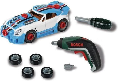 Klein Toys - Bosch Miniauto-Tuning-Set 15-teilig - Spielzeugauto - Spielzeugwerkzeuge