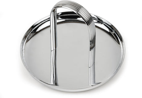 Zilverstad - bonbon schaal elana zilver kleur - dienblad rond - moederdag cadeautip!
