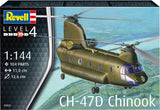Revell Modellbausatz Militärfahrzeuge – 03825 CH-47D Chinook Heli Kunststoff – 1:144 – Modellbau