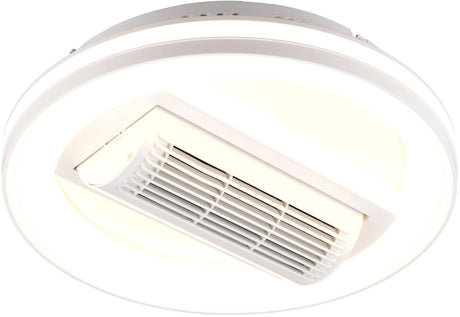 Rl lebe deine Lichtrealität Kurula - Ventilator - weiß - inkl. 1x SMD 37 W - Fernbedienung - integrierter Dimmer - stufenlos einstellbare Lichtfarbe - oszillierend - Sommer- und Wintermodus - 6 Geschwindigkeitsstufen