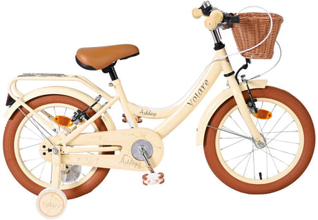 Volare Ashley Kinderfahrrad – Mädchen – 16 Zoll – Creme – zwei Handbremsen
