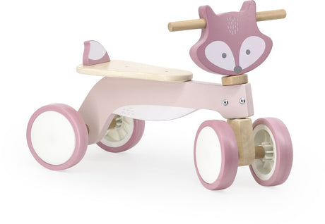 Polarb Holzlaufrad Fuchs – Holzdreirad für Babys (ab 12 Monaten) – stabiles Fahrrad mit Sicherheitslenkung