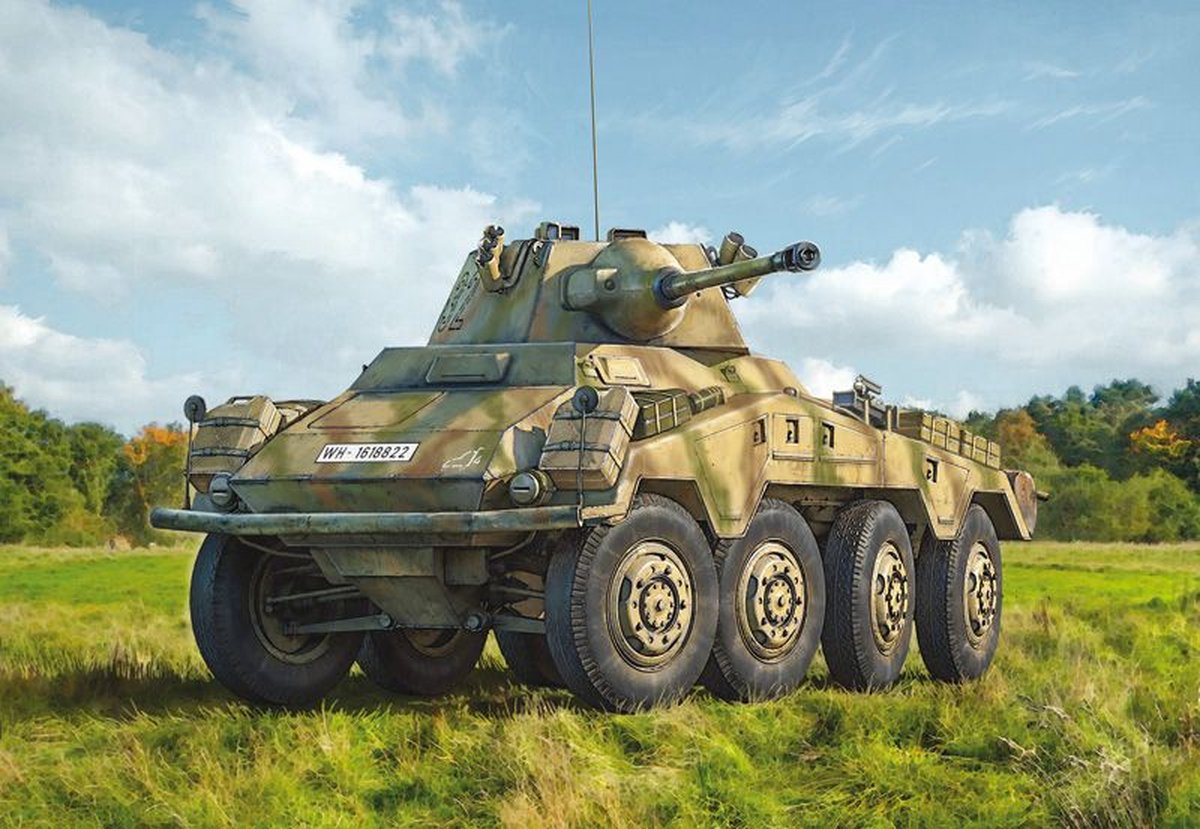 Italeri Modellbausatz Militärfahrzeuge - 6572 sd.kfz. 234 2 Puma Plastic – 1:35 – Modellbau