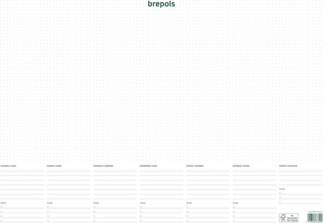 Brepols Schreibblock mit Wochenkalender, undatiert
