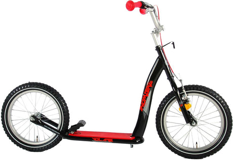 Volare -Schritt - Jungen und Mädchen - 16 Zoll - schwarz rot