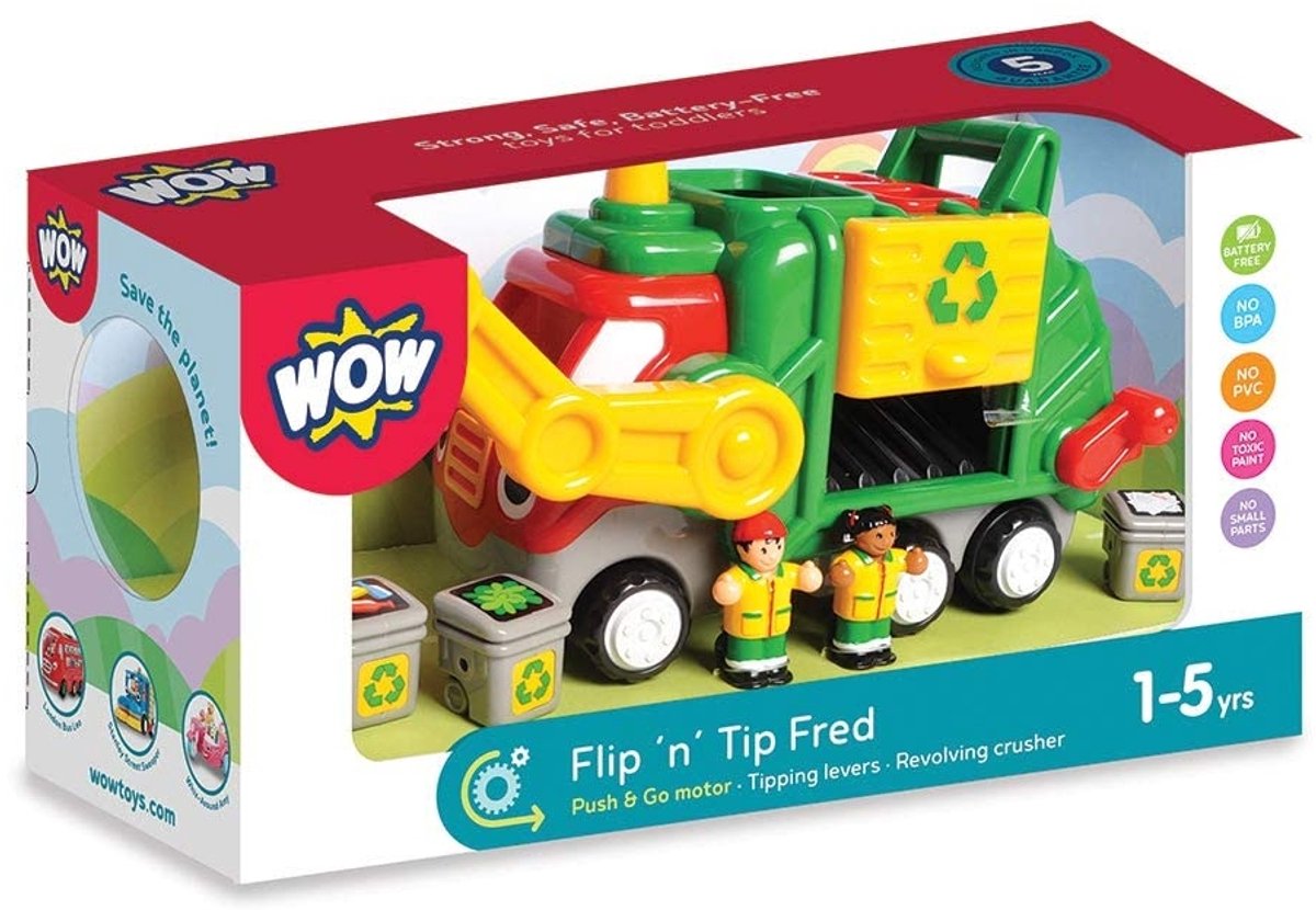 Wow Toys Flip 'n' Trip Fred – Müllwagen