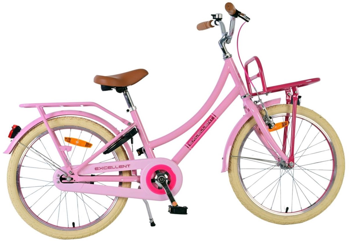 Volare Exzellente Kinderfahrrad - Mädchen - 20 Zoll - Pink - 3 Zahnräder