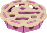 Trixie hole'n'roll bloem vilt roze beige