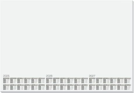 Kangaro bureau onderlegger - kalender 2025 2026 2027 - formaat 59.5x41cm - 5 stuks - afscheurbaar 30 vel