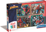 Clementoni-Puzzles Marvel Spiderman, 4in1