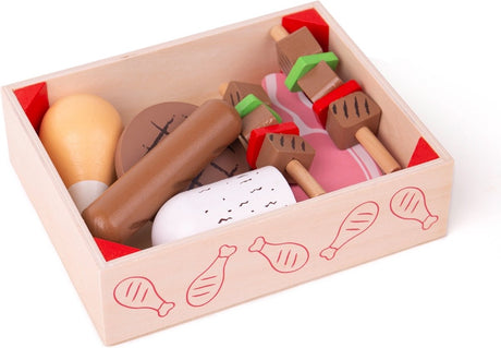 Bigjigs Spielzeugfutter – Fleischprodukte – im Karton